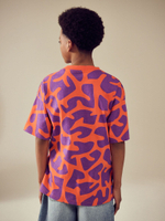 Футболка для мальчика Next AG3-604, Оранжевый, Фиолетовый