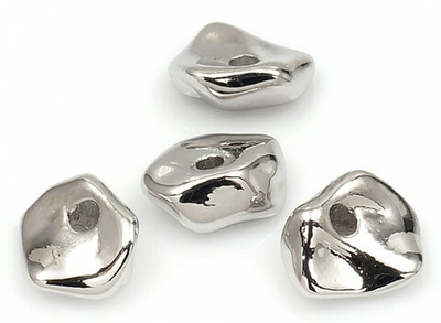 258543-р Бусина "Камешек" 5мм, родий, шт