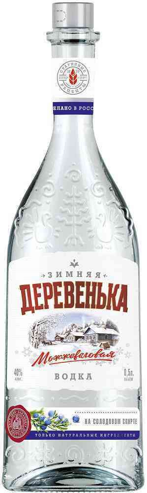 Водка Зимняя деревенька можжевеловая Водка Зимняя деревенька можжевеловая