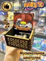 Музыкальная шкатулка детская Наруто Саске Naruto деревянная