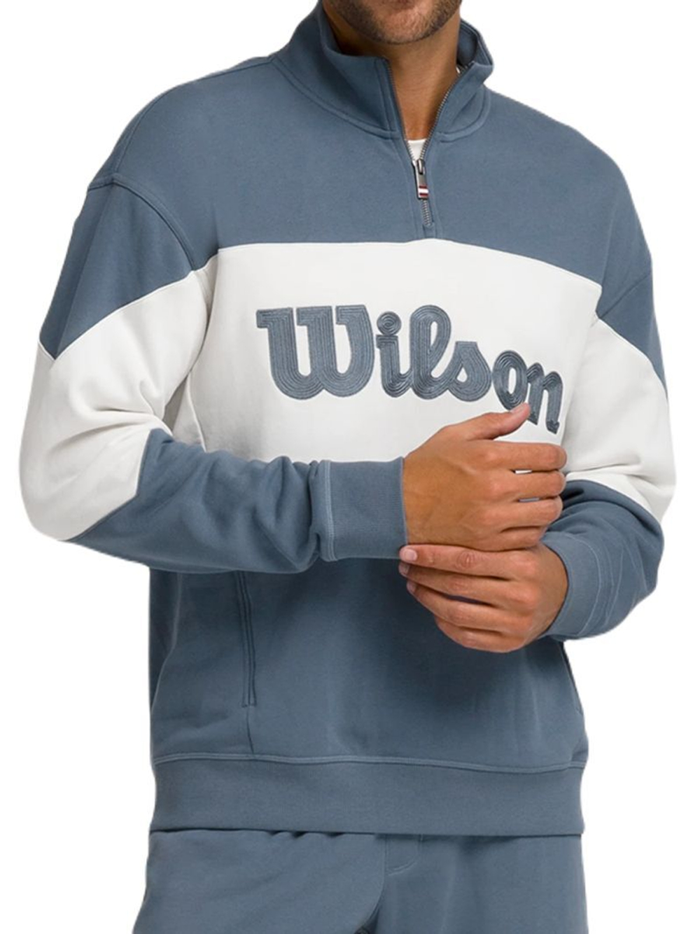 Мужская теннисная кофта Wilson Parkside 1/2 Zip Pullover - разноцветный