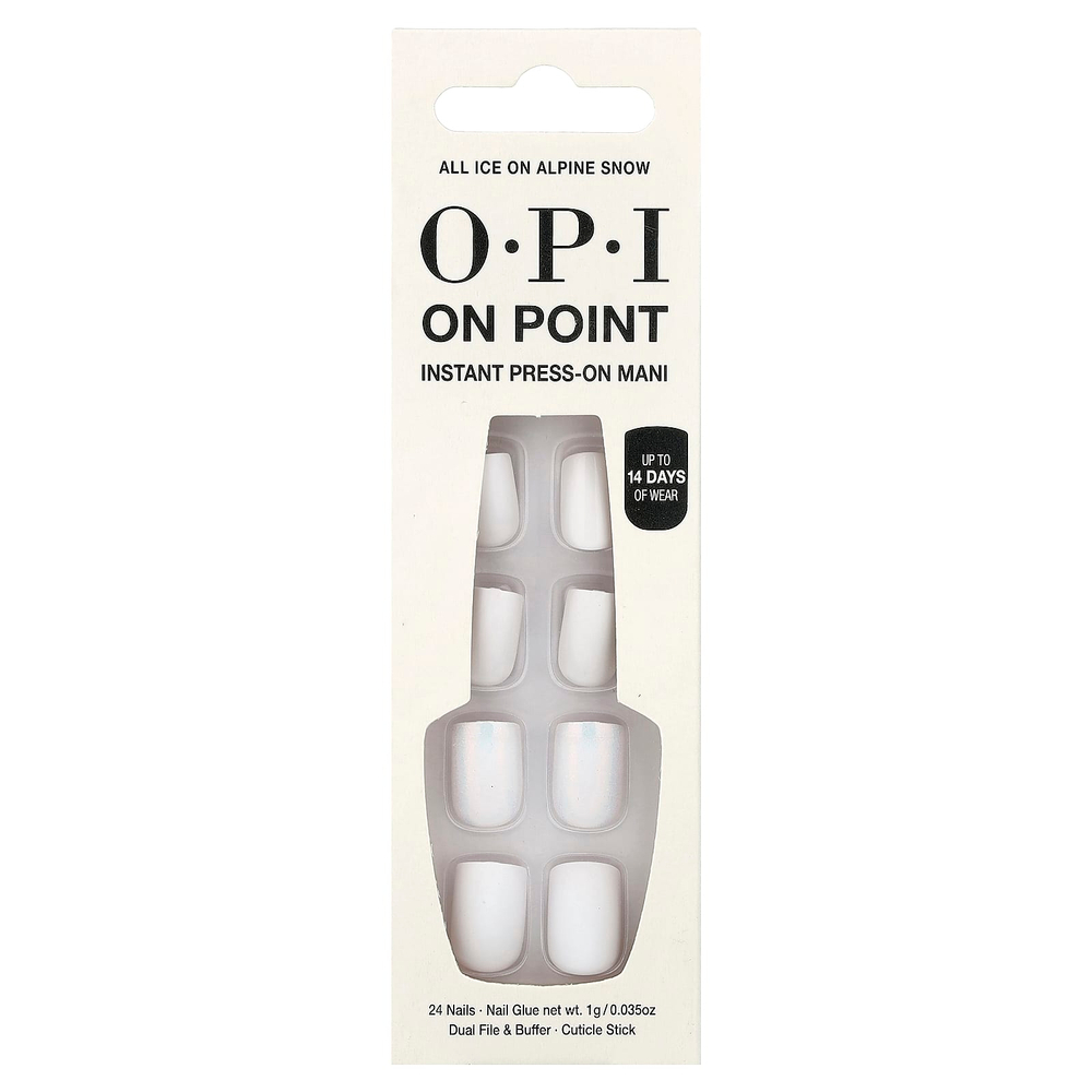 OPI, On Point, мгновенный прессуемый макияж, короткая шерсть, лед на альпийском склоне, набор из 27 предметов