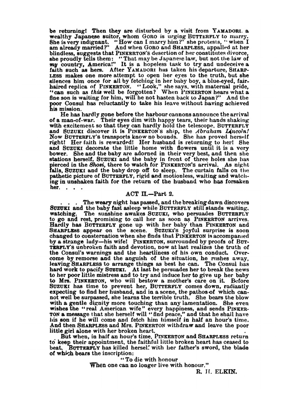 Madam Butterfly. a Japanese tragedy founded on the book by John L. Long and the drama by David Belasco | Giacomo Puccini