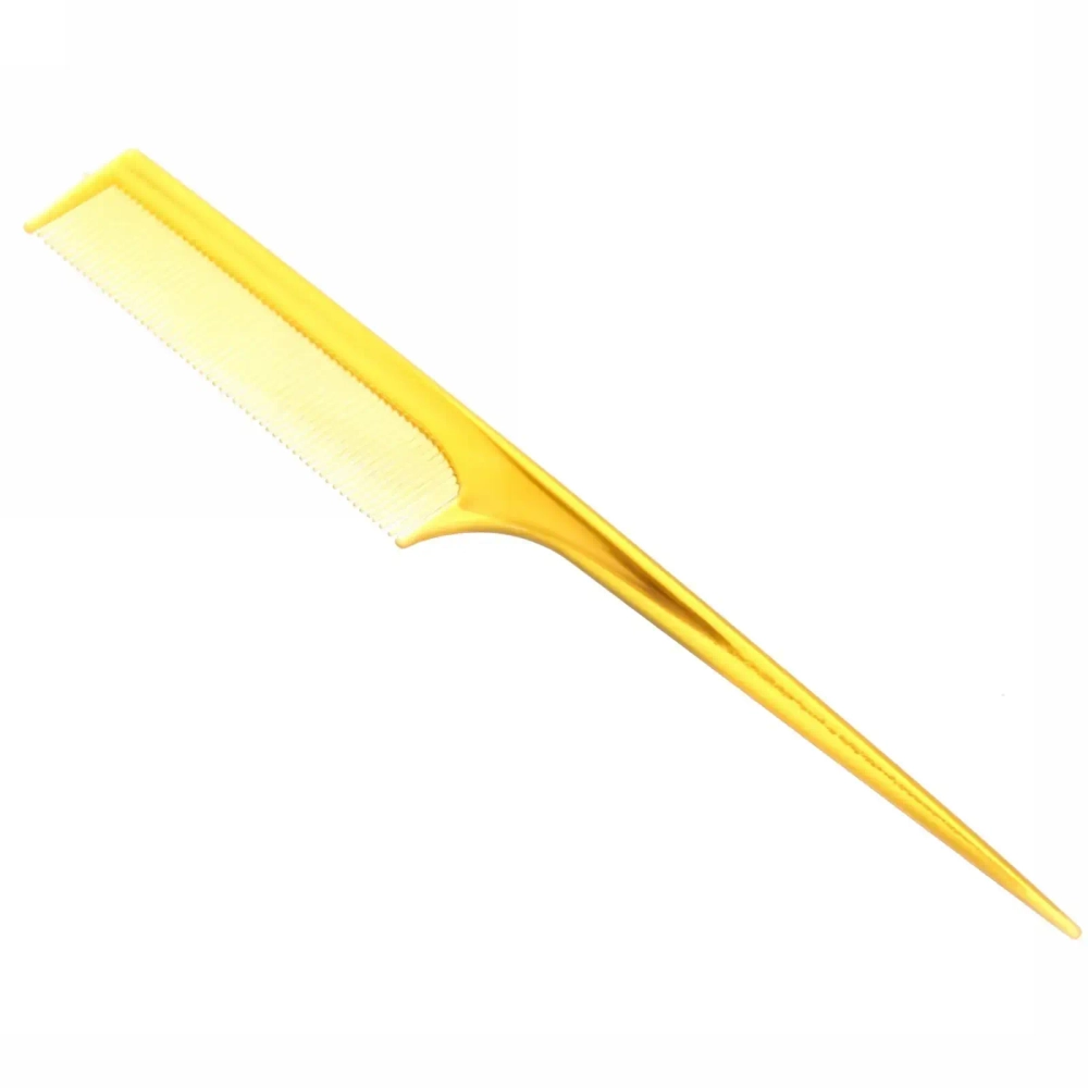 Расческа с хвостиком , цвет янтарь, 21см