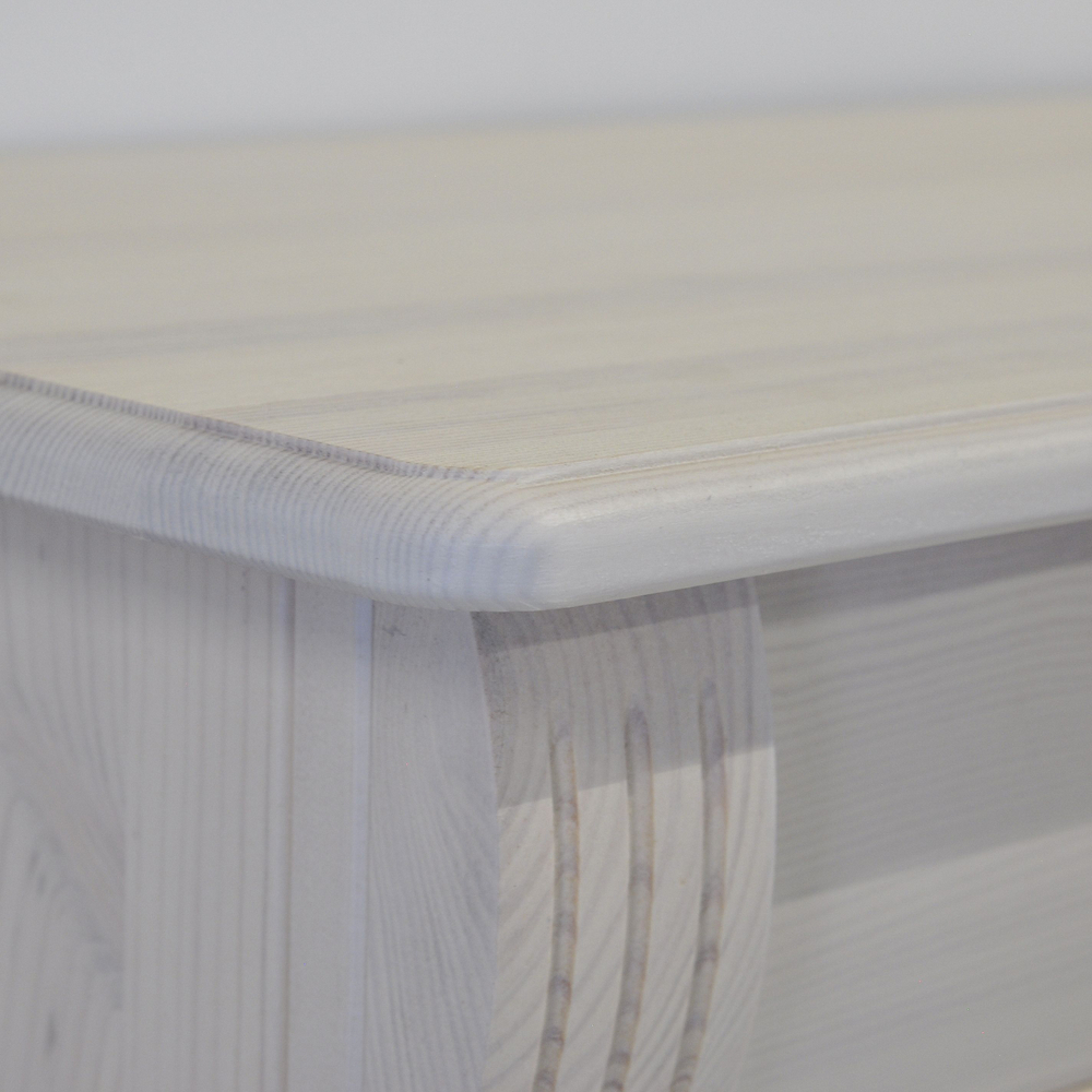 Комод, 91х42х85, Susanna, для одежды, с 4-мя ящиками, в спальню и гостиную, из массива дерева, белый, Dipriz