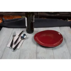 Блюдо овальное 25*22,5*2,4 см Evolution Dark Red P.L. Proff Cuisine [1]