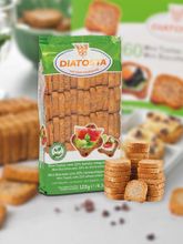 Мини-тосты цельнозерновые Diatostaс кунжутом 120 г
