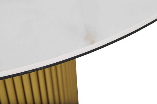 Стол DUBAI 100 Calacata gold gloss / gold velvet