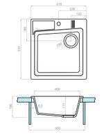 Кухонная мойка AQUATON Парма 51 Серый