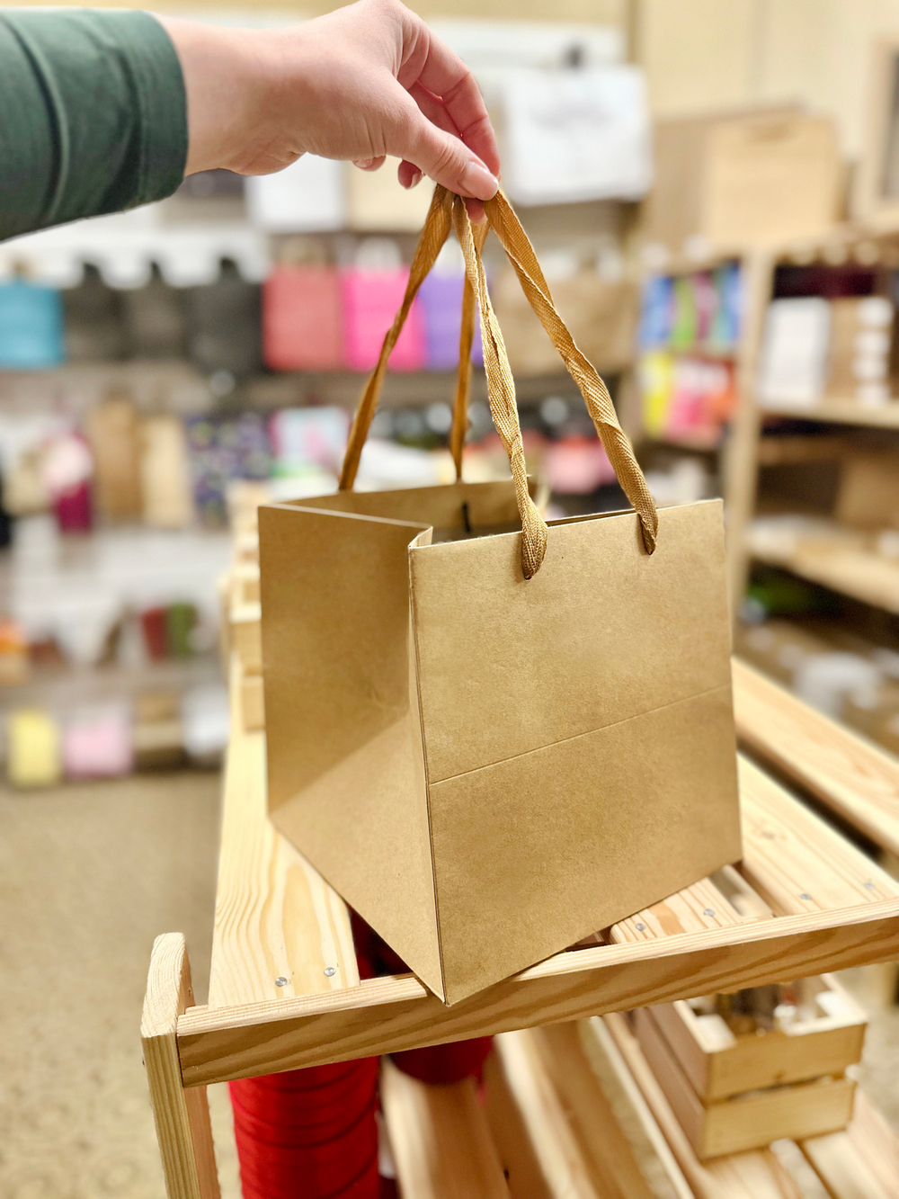 Пакет плотный под торт, крафт 20 х 20 х 20 см