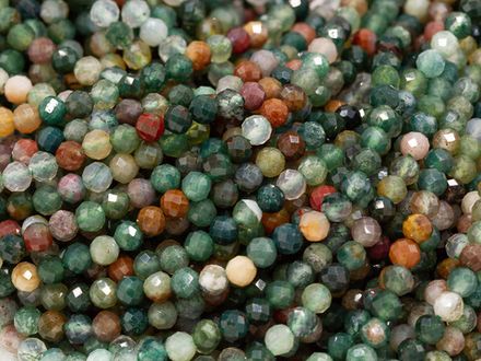 Нить бусин из яшмы 3,5мм, огранка