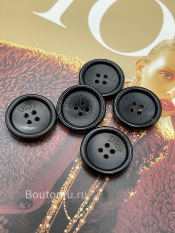 Пуговицы Ди. роговые коричневые (натуральный рог)