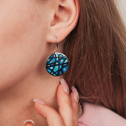 Серьги Fiore Luna AE00230-13 BL/S