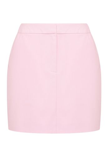 Юбка трапеция в розовом цвете