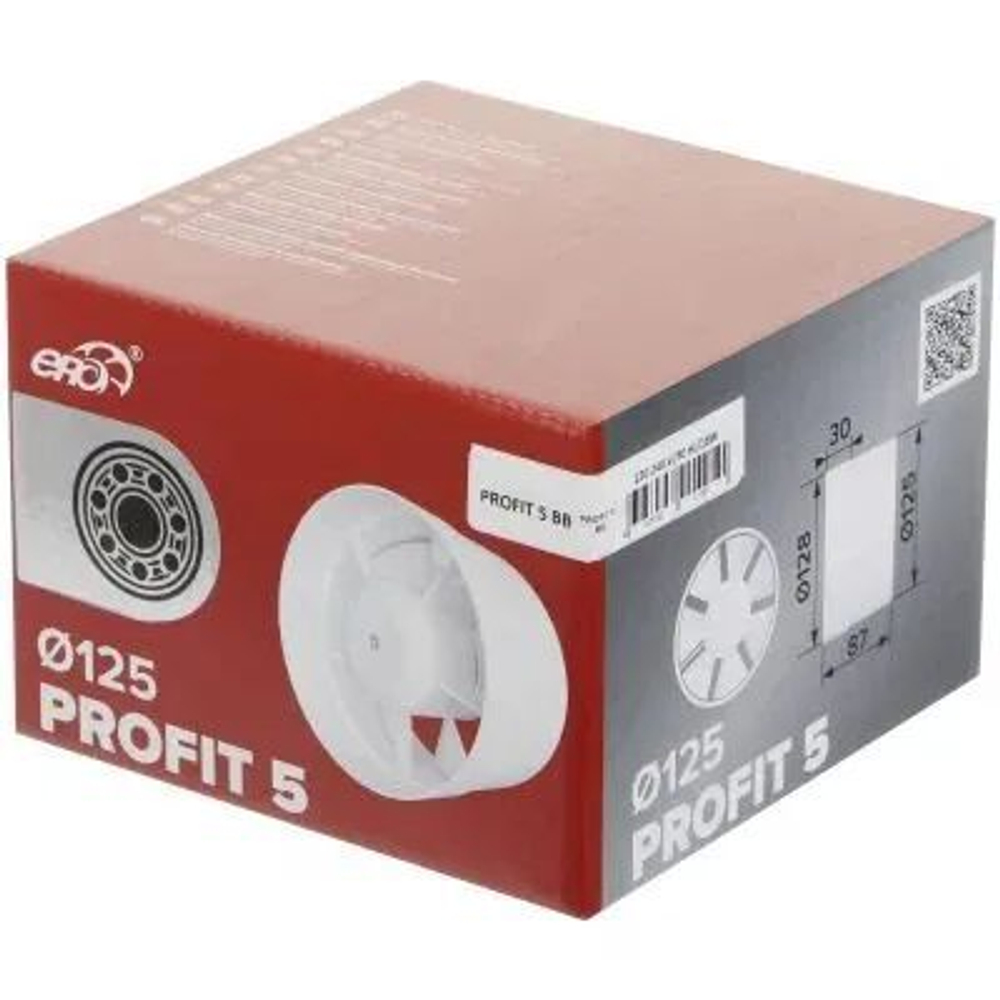 Электровентилятор осевой канальный вытяжной d 125 PROFIT 5 ERO