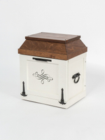 Ларец-сундук Светлогоры белый с вензелем