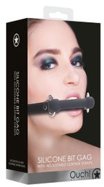 Черный кляп-трензель Bit Gag (Цвет: черный)