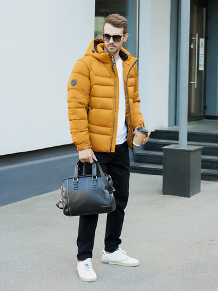 Куртка мужская зимняя цвета горчица