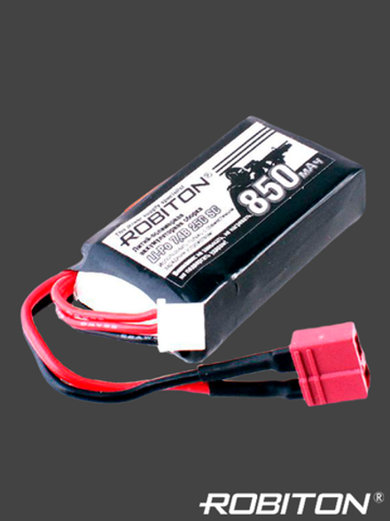 Аккумулятор ROBITON Li-Po 7.4В 850 мАч 25С, Т-коннектор (LP-STB2-850)