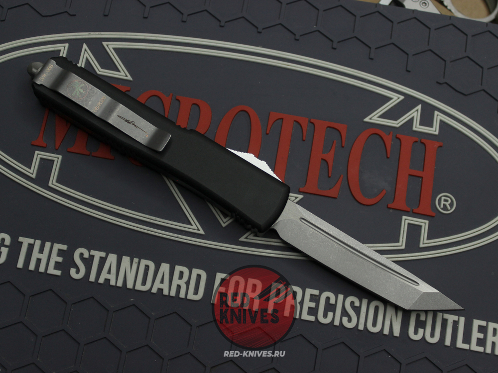 Нож Microtech Ultratech "Dead Man's Hand" T/E A+++ Tanto (Левый) - клинок апокалиптик