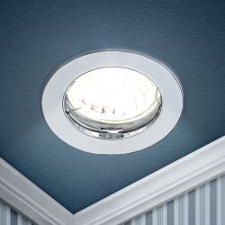 KL1 SN Светильник ЭРА литой простой MR16,12V, 50W сатин никель