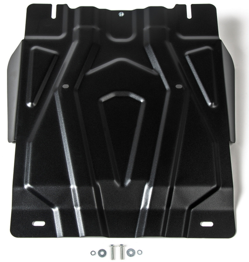 Защита КПП АвтоБроня для Fiat Fullback (V - 2.4D) 2016-н.в./Mitsubishi L200 V (V - 2.4D) 2015-2019 2018-н.в./Mitsubishi Pajero Sport III (V - 2.4D; 3.0) 2016-2021 2021-н.в. (устанавл-ся совместно с 111.04041.2), штампованная, сталь 1.8 мм, с крепежом, 111.04047.2