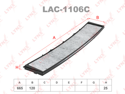 Фильтр салонный LYNX LAC-1106
