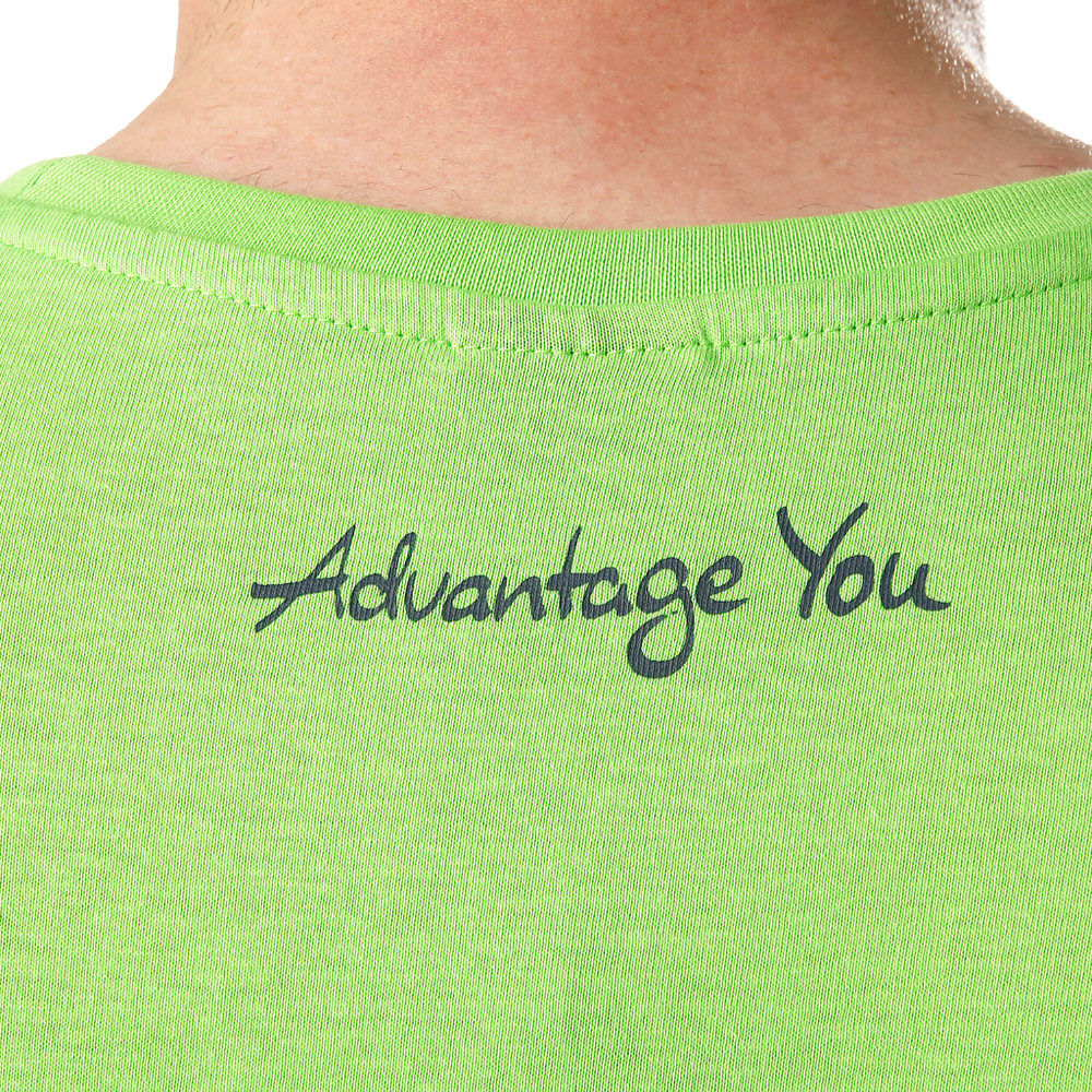 Мужское теннисное поло Tennis-Point Basic Cotton T-Shirt Men - Light Green, Black