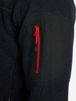 Толстовка флисовая CMP Men's jacquard Knit-Tech fleece with rhombus motif, артикул 38H2237, цвет TITANIO-NERO (02UM)