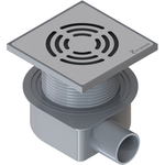 Душевой трап Boheme Smart Design 984-10-CR 10x10cm, нержавеющая сталь