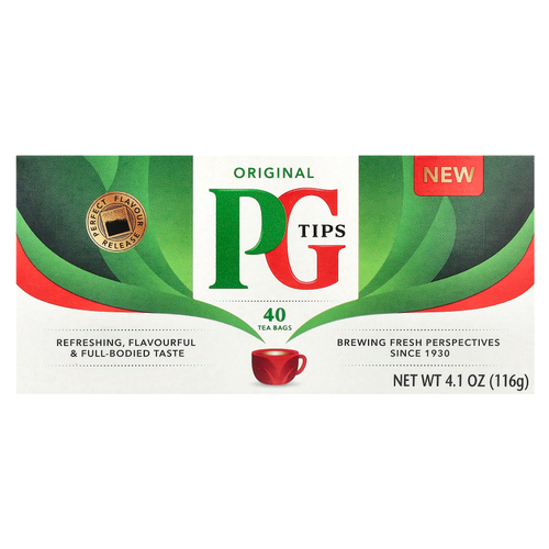 PG Tips, Original Tea, 40 чайных пакетиков, 116 г (4,1 унции)