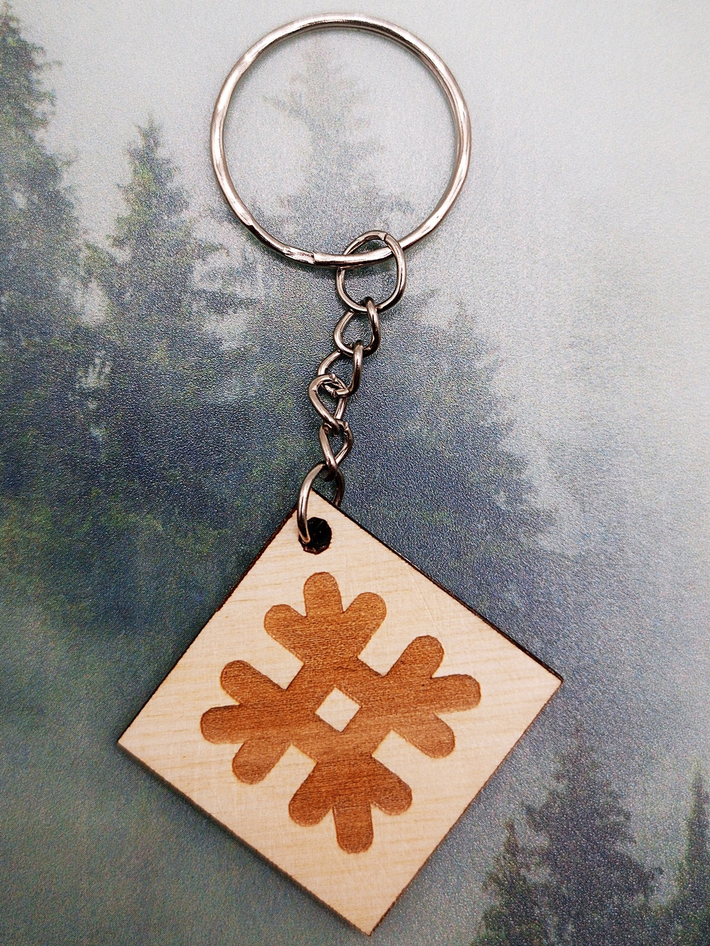 Брелок из дерева Целебник