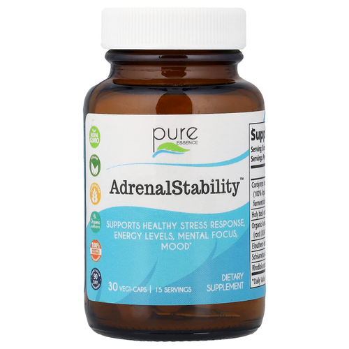 Pure Essence, Adrenal Stability™, 30 растительных капсул