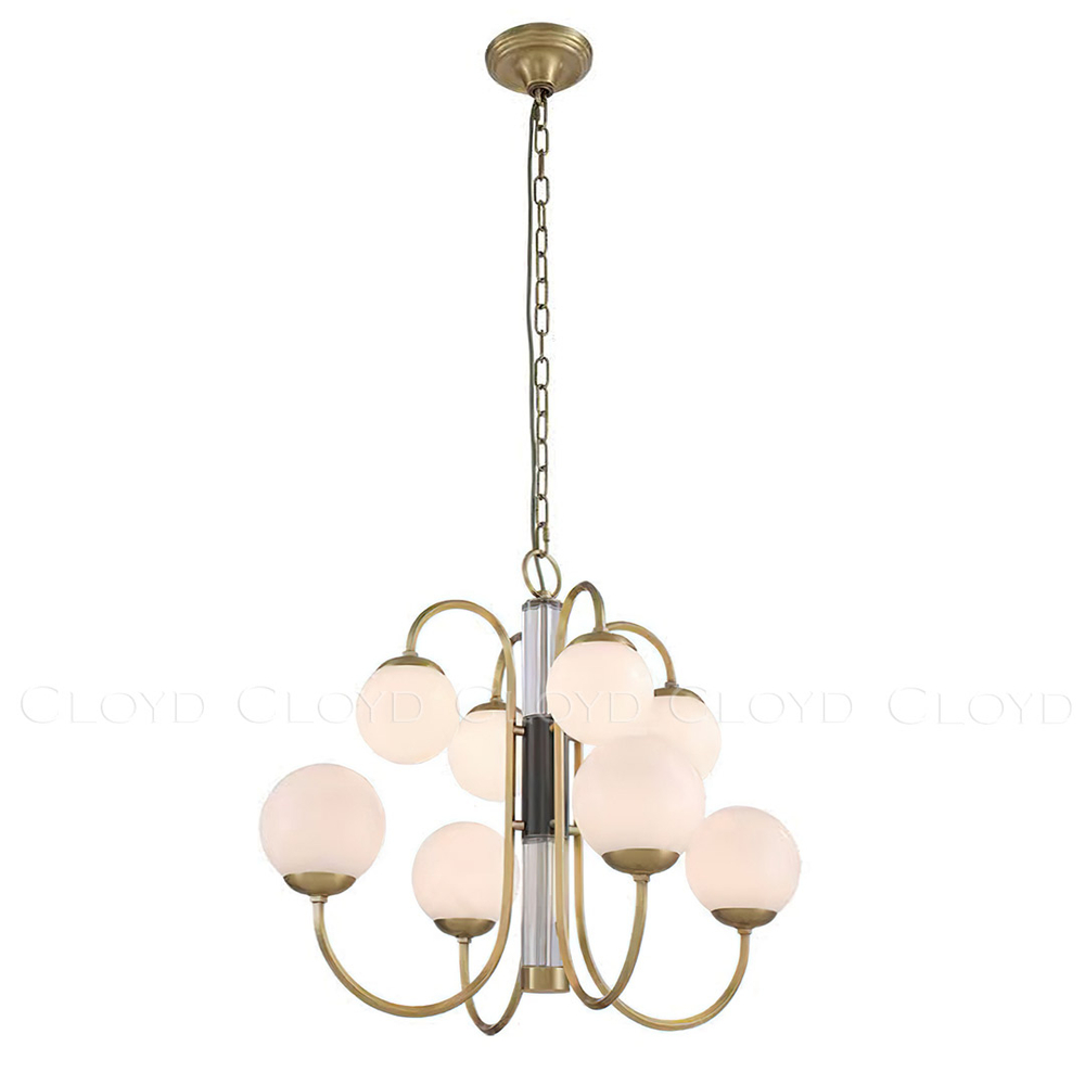 Люстра Cloyd GREIG C8 / Ø72 см - латунь/черн. (арт.11699)