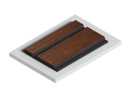 Стеновая панель HiWood декорированная, 270x12 см