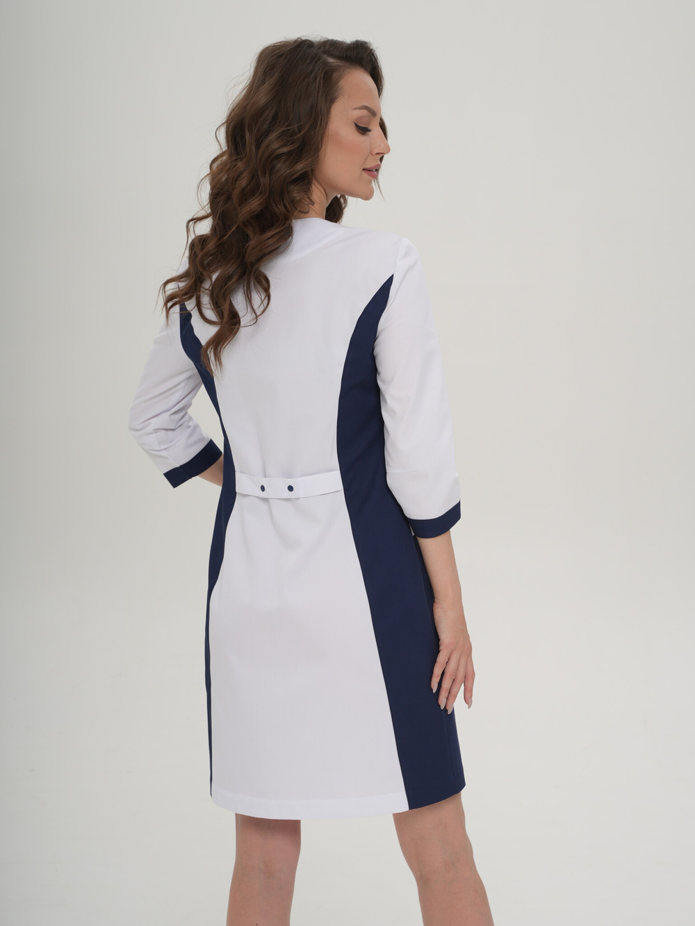 Халат медицинский женский | Х-250/2ак 3/4 клеон проф