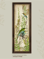 Картина интерьерная на бумаге в багетной раме 19*51 см