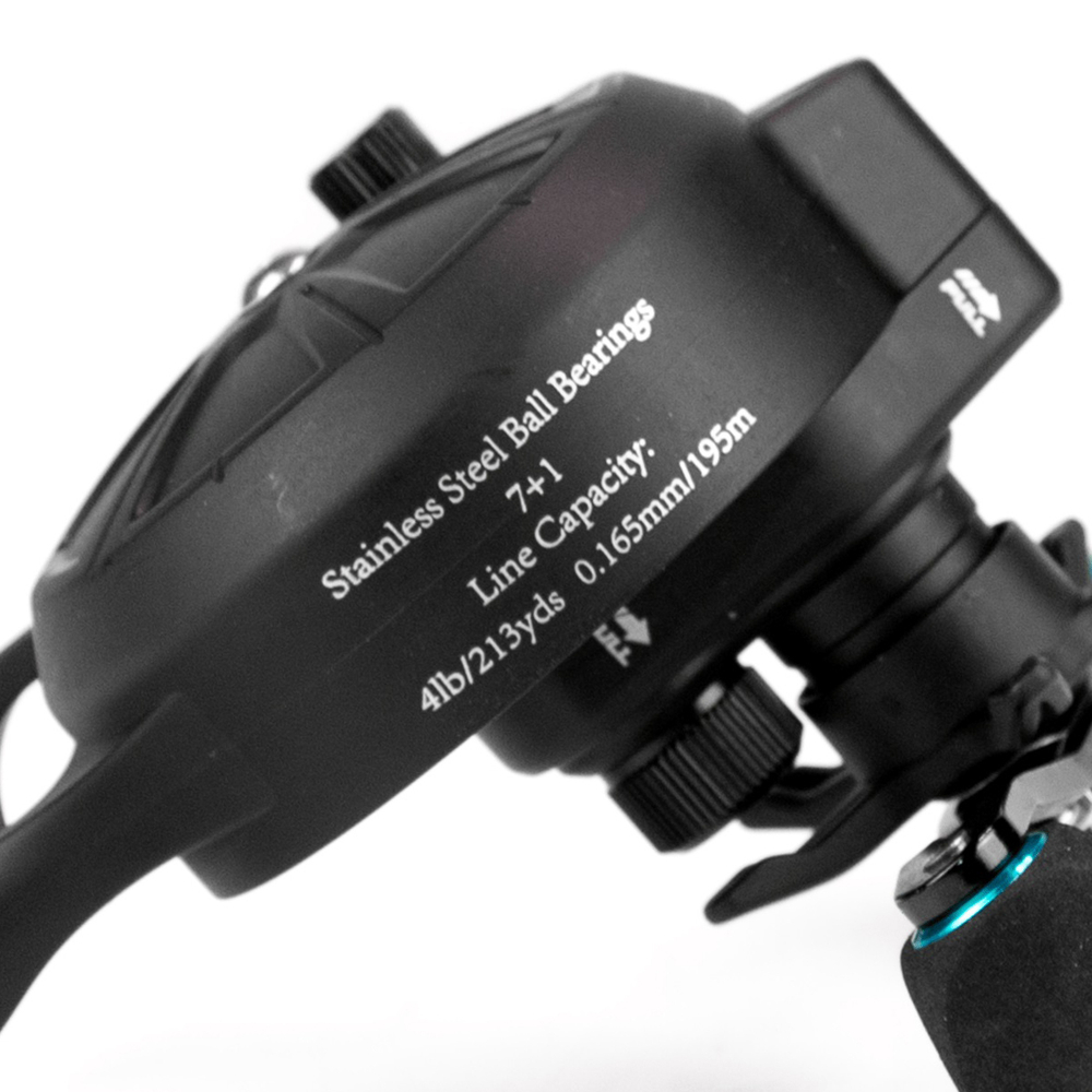 Катушка зимняя Grows Culture, Синий, L (7+1BB, мет. шпуля)