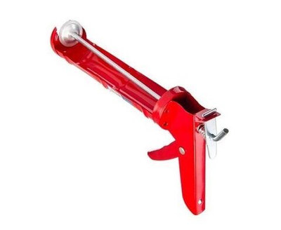 Пистолет для герметика с мет.фиксатором 225мм полукорпусной