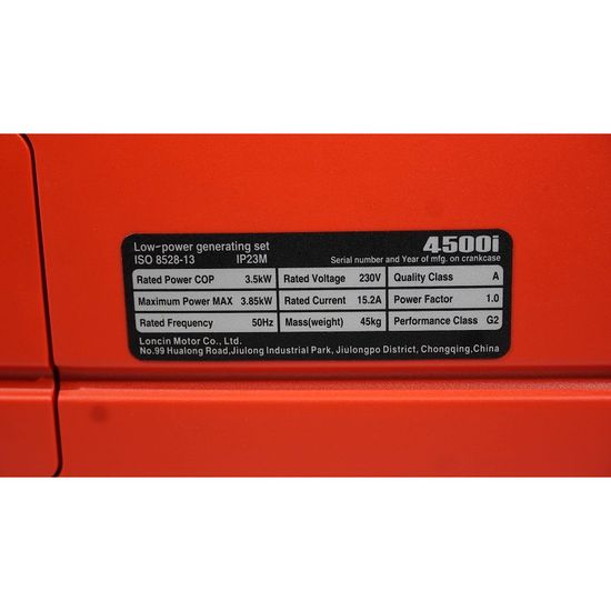 Инверторный генератор "LONCIN" LC4500i