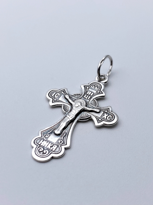 Крест из серебра/С подвижным ухом