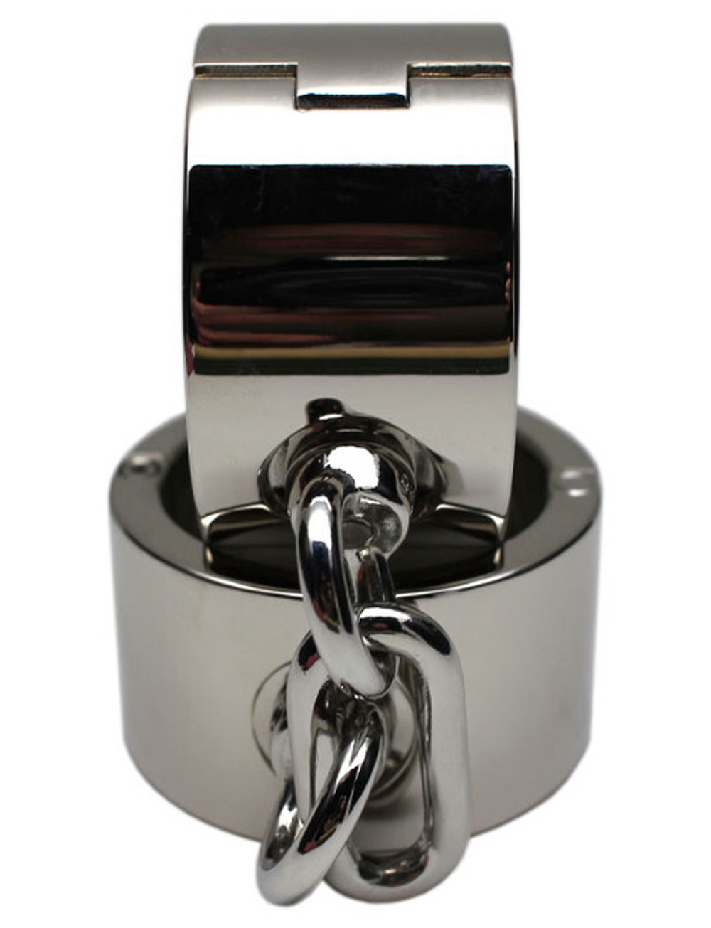 Металлические наручники тяжелые для профессионалов BDSM (736 грамм) (Цвет: серебряный)