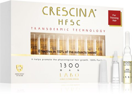 Crescina Transdermic 1300 Re-Growth - поддержка роста волос у мужчин /   20x3,5  ml  / GTIN 8051417812610