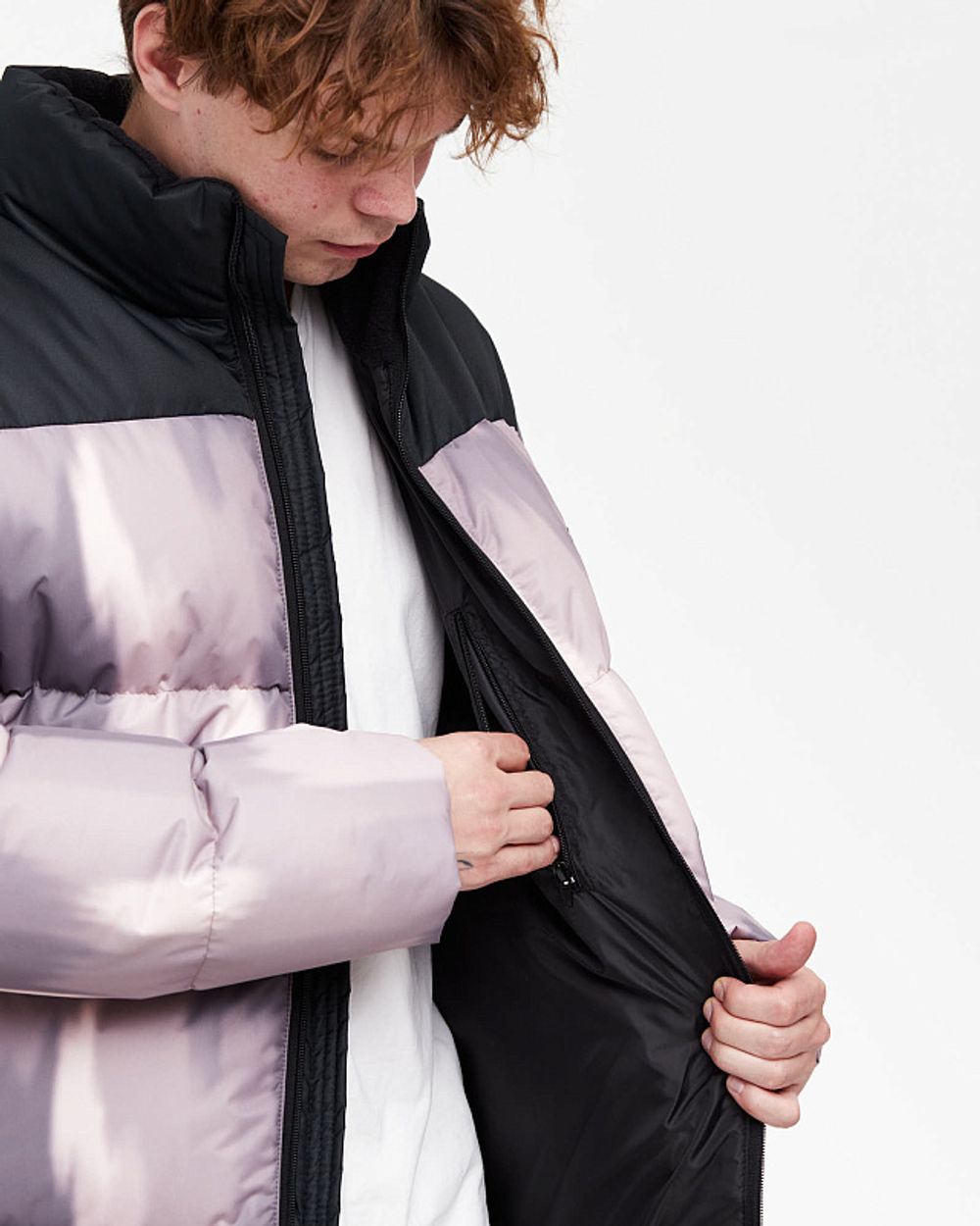 Пуховик Anteater AW24 Downjacket Print бежевый