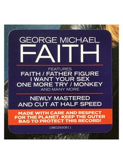 George Michael - Faith (LP, 198029308112) Джордж Майкл. Вера. Новая запечатанная виниловая пластинка