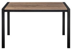 Стол Центавр 120(160)х70х75 дуб велингтон / черный матовый