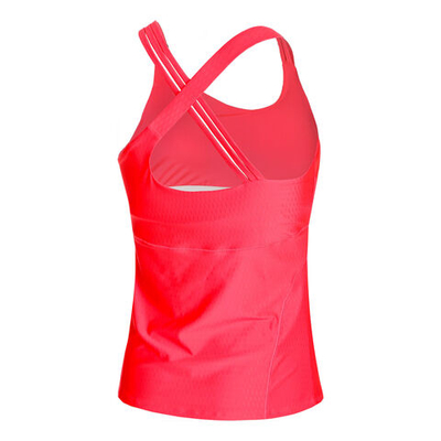 Женская теннисная майка Lucky in Love Tripple Strap With Bra Tank Top Women - Coral