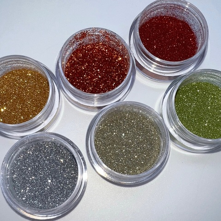 1716 Зеркальный блеск "Цветочная пыльца" 1 г медный