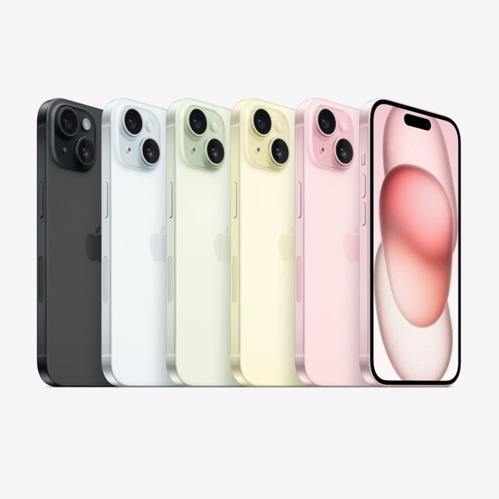 Смартфон Apple iPhone 15 128 ГБ, Dual: nano SIM+ eSIM, голубой