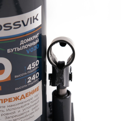 Домкрат бутылочный ROSSVIK PRO V020, г/п 20,0т